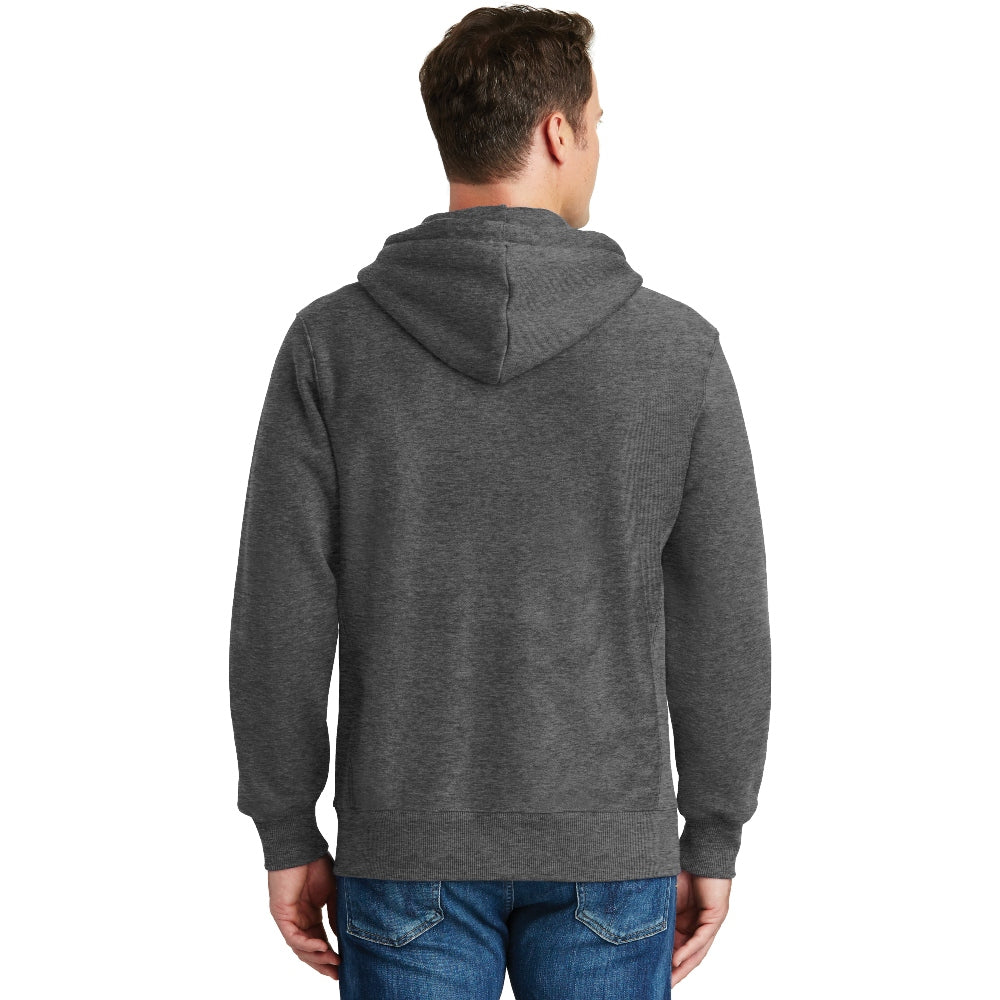 Sport-Tek® Super Heavyweight Full-Zip Hooded Sweatshirt - Graphite Heather