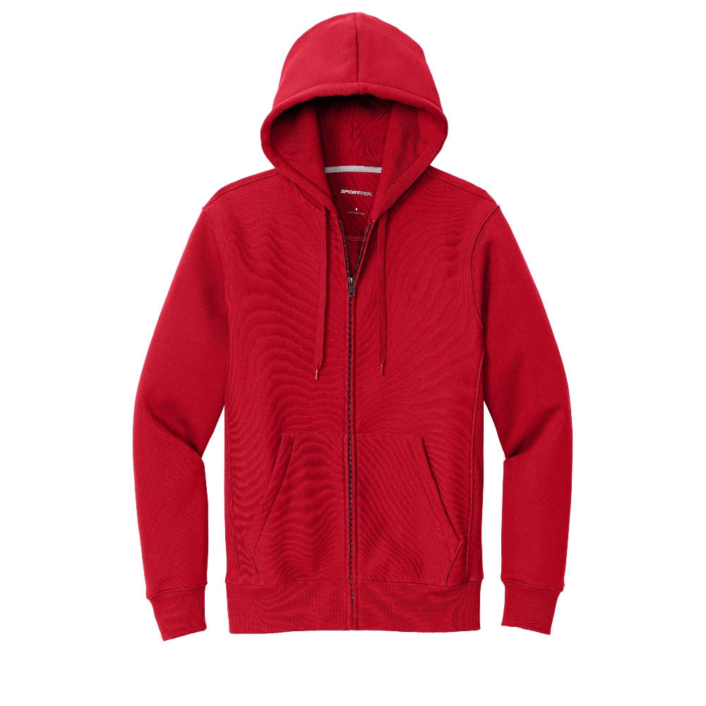 Sport-Tek® Super Heavyweight Full-Zip Hooded Sweatshirt - Red