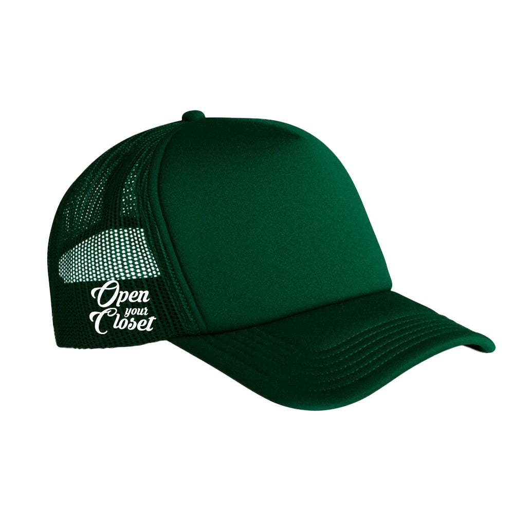Retro Trucker Cap - Forest Green