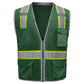 GSS Safety Vest 1712 Enhanced Visibility Hype-Heavy Duty Safety Vest - Dark Green