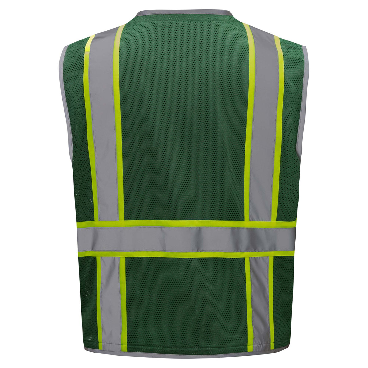 GSS Safety Vest 1712 Enhanced Visibility Hype-Heavy Duty Safety Vest - Dark Green