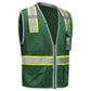 GSS Safety Vest 1712 Enhanced Visibility Hype-Heavy Duty Safety Vest - Dark Green