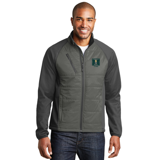 Port Authority® Hybrid Soft Shell Jacket - Smoke Grey/Grey Steel