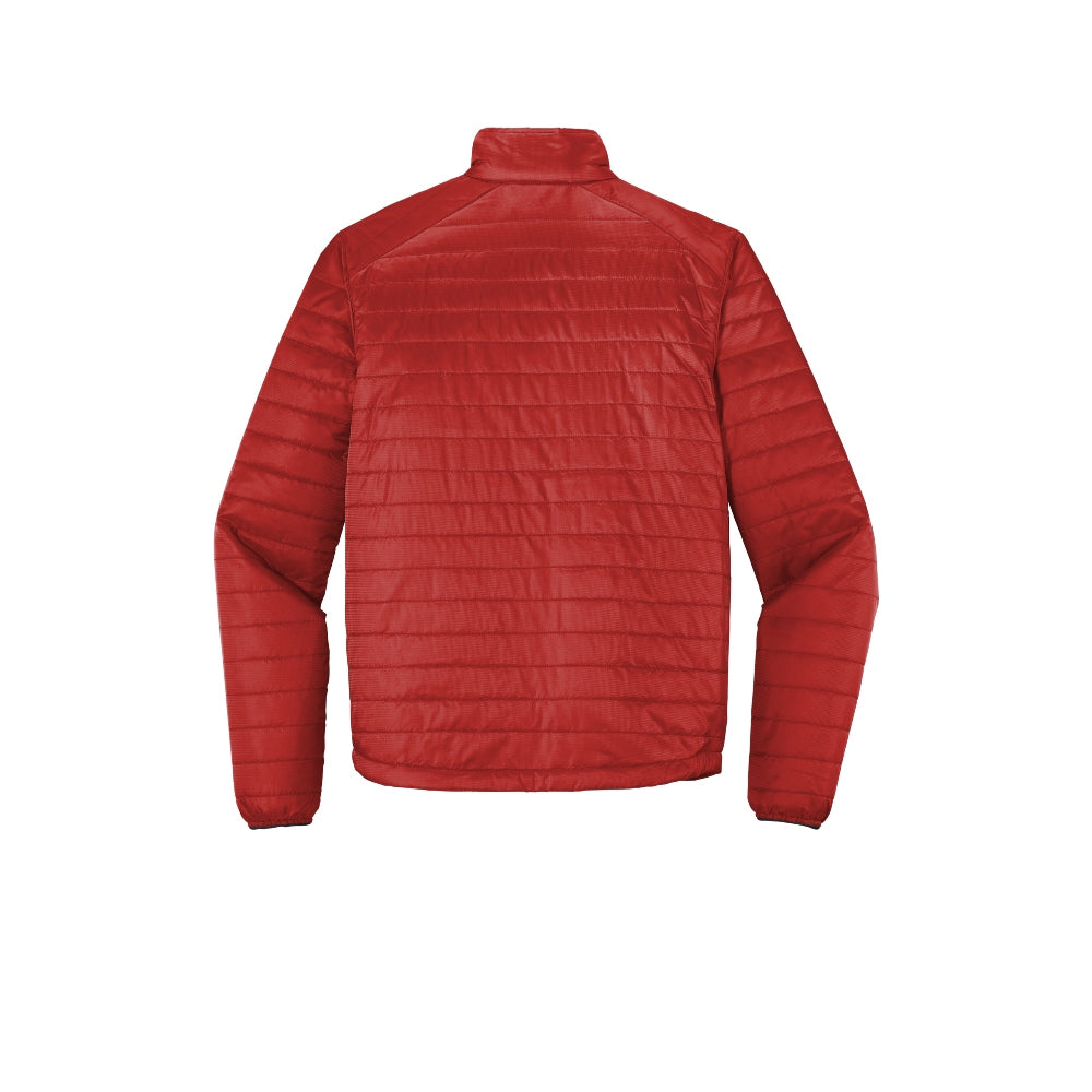 Port Authority® Packable Puffy Jacket - Fire Red/Graphite