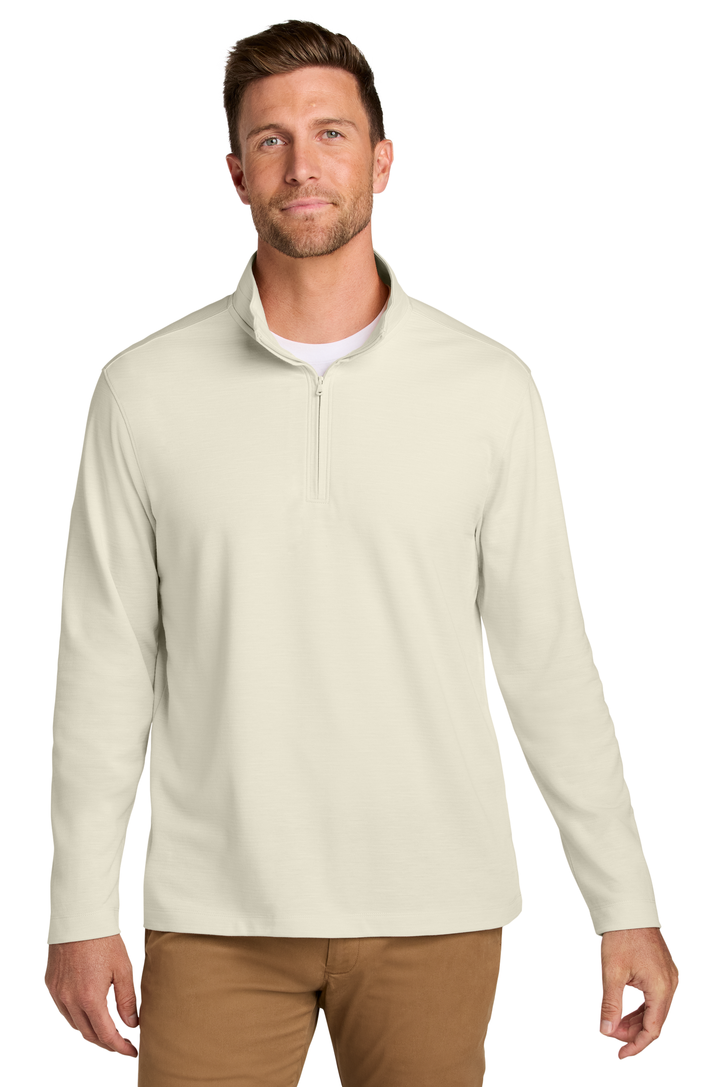 Port Authority® Breakwater 1/4-Zip Pullover - Parchment