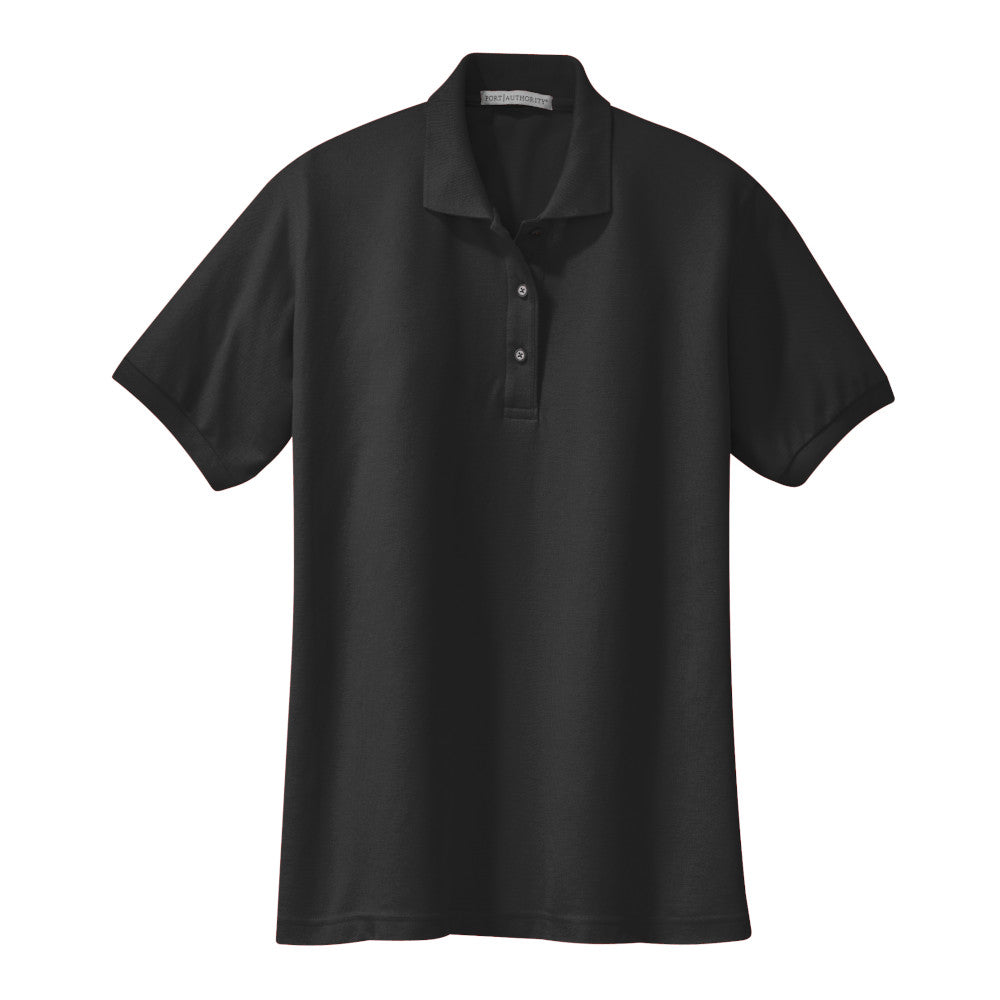 Port Authority® Women's Silk Touch™ Polo - Charcoal Heather Grey
