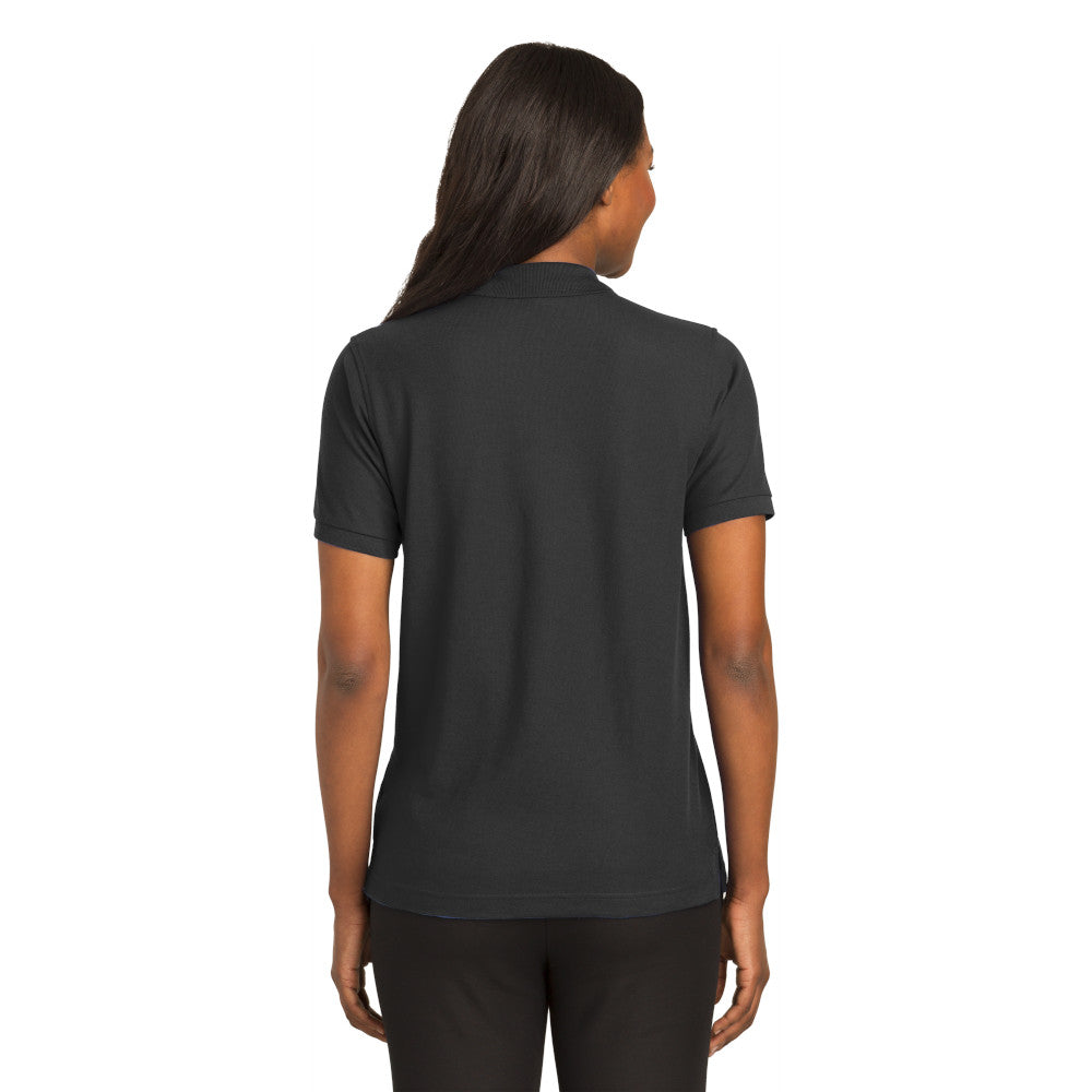 Port Authority® Women's Silk Touch™ Polo - Charcoal Heather Grey