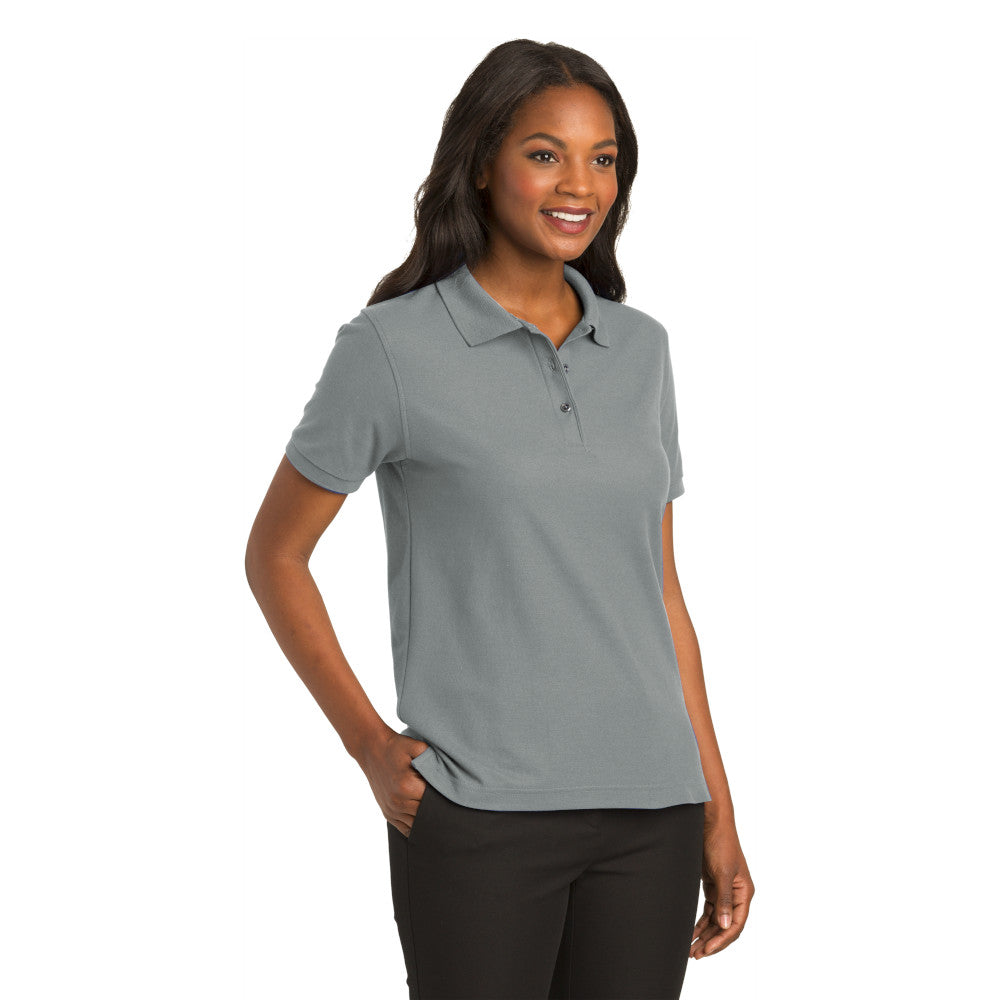 Port Authority® Women's Silk Touch™ Polo - Cool Grey