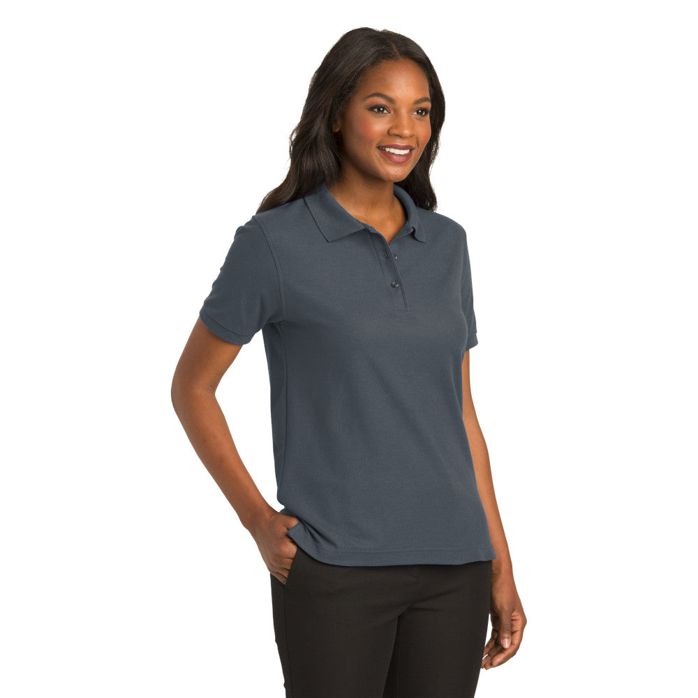 Port Authority® Women's Silk Touch™ Polo - Steel Grey