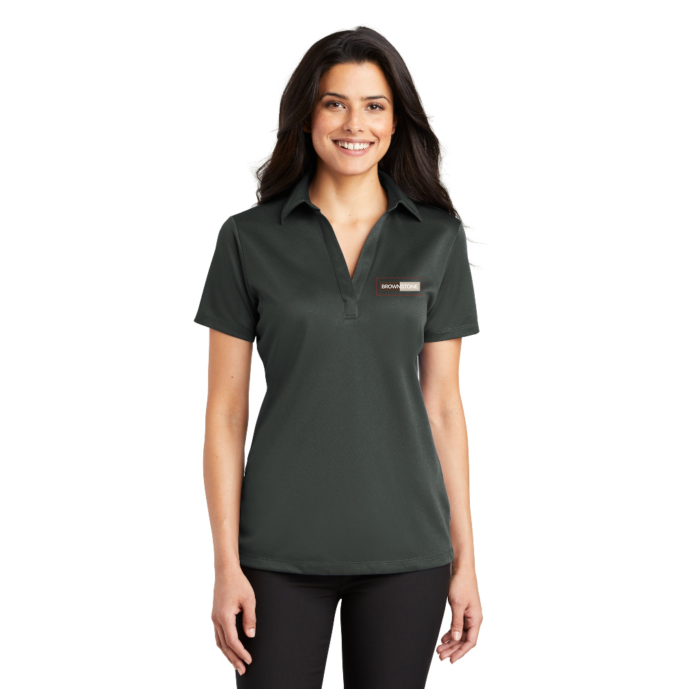 Port Authority® Women's Silk Touch™ Performance Polo - Steel Grey