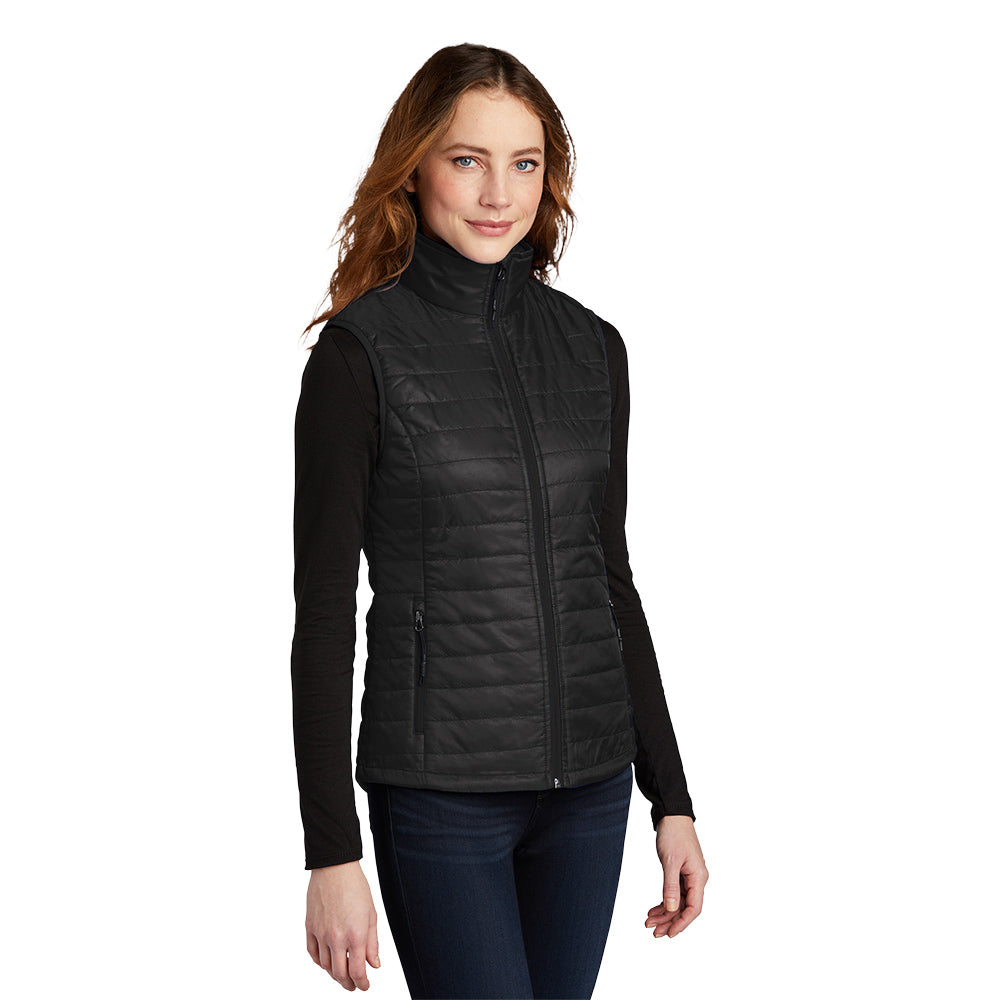 Port Authority® Women's Packable Puffy Vest - Black