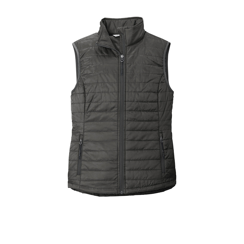 Port Authority® Women's Packable Puffy Vest - Sterling Grey/Graphite