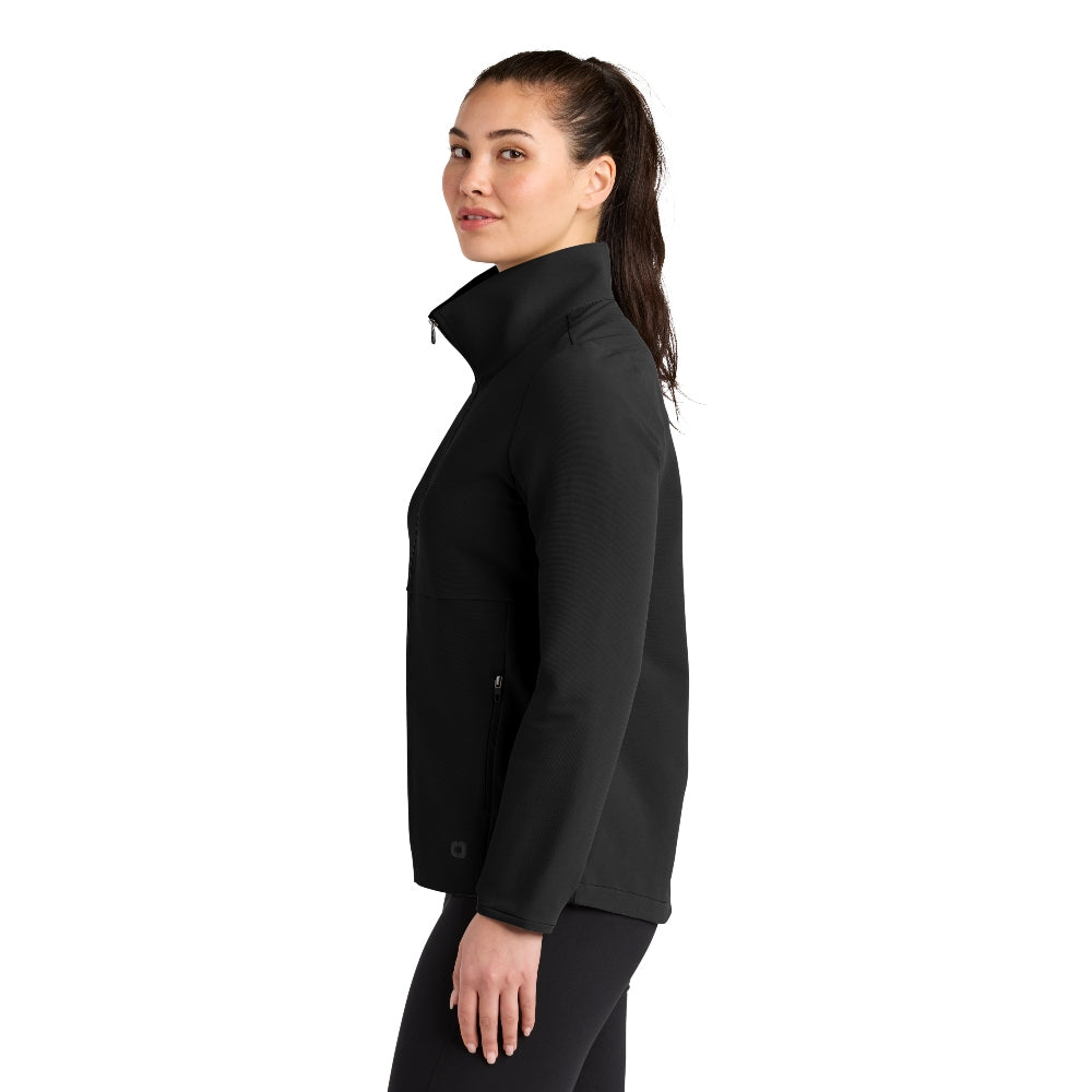 OGIO® Women’s Kinetic Soft Shell - Black