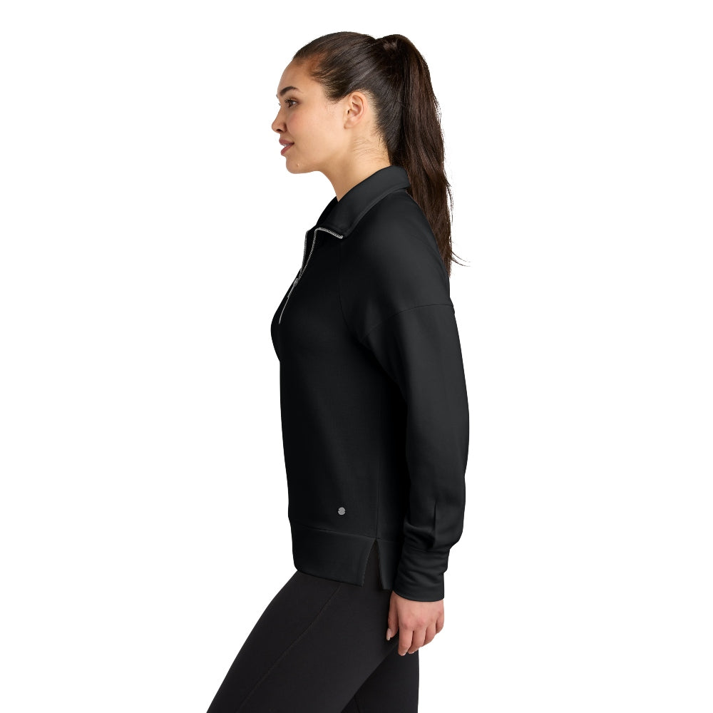 OGIO® Women’s Luuma 1/2-Zip - Blacktop