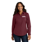 Port Authority® Women's Long Sleeve Carefree Poplin Shirt - Burgundy