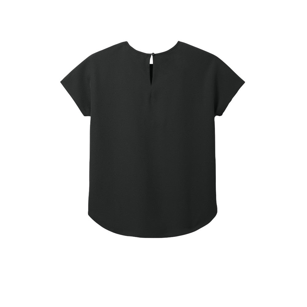 Mercer+Mettle® Women's Stretch Crepe Crew - Deep Black