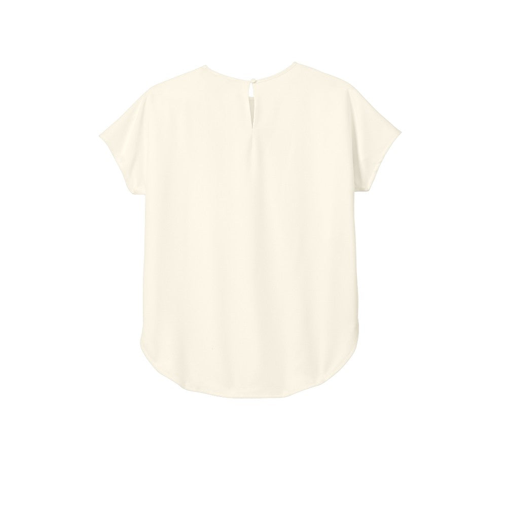 Mercer+Mettle® Women's Stretch Crepe Crew - Ivory Chiffon
