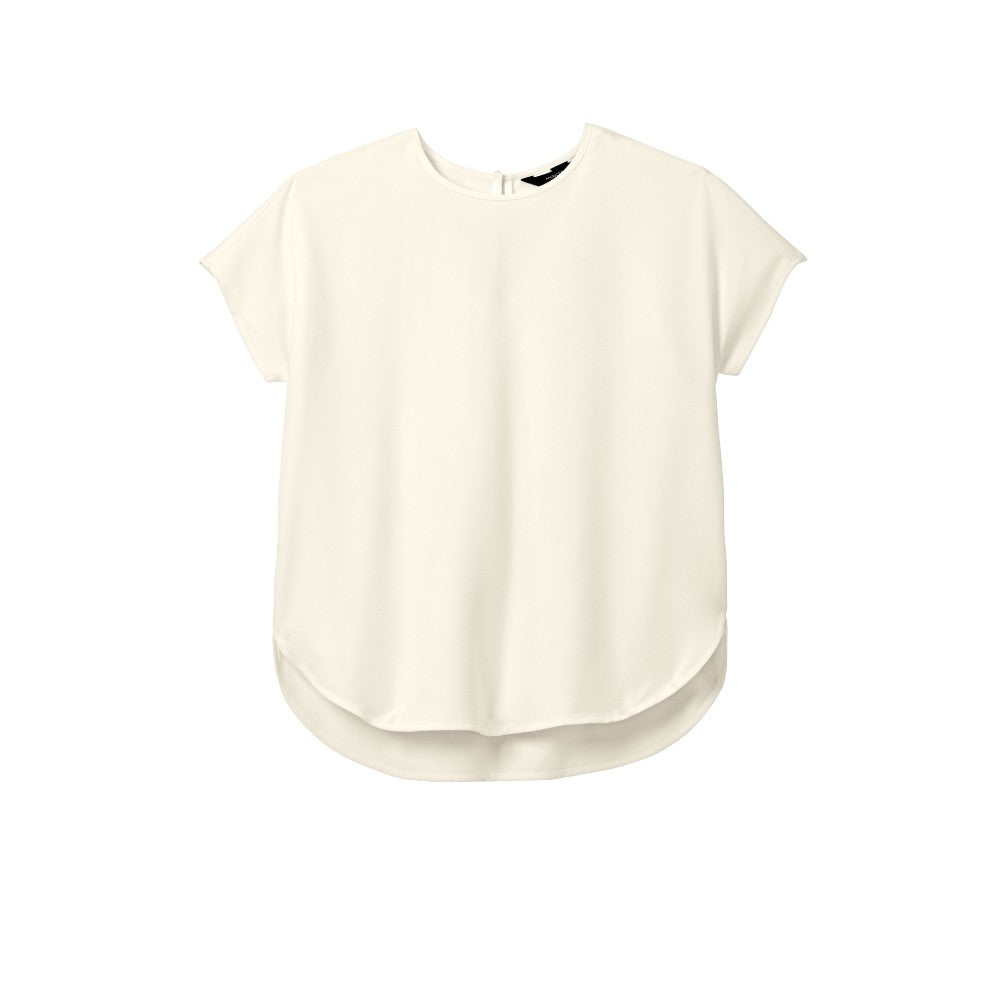 Mercer+Mettle® Women's Stretch Crepe Crew - Ivory Chiffon