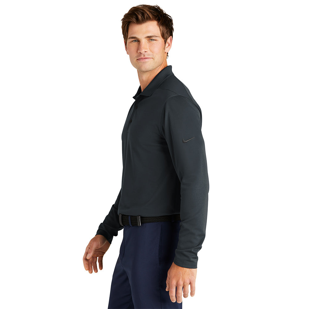 Nike Dri-FIT Micro Pique 2.0 Polo Long Sleeve - Anthracite