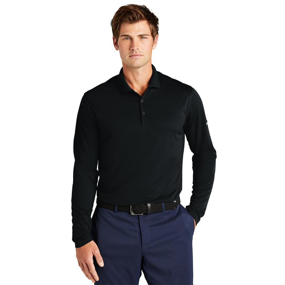 Nike Dri-FIT Micro Pique 2.0 Polo Long Sleeve - Black