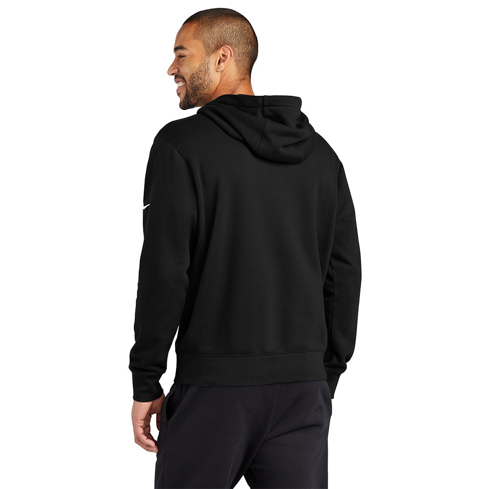 Nike Club Fleece Sleeve Swoosh Pullover Hoodie - Black