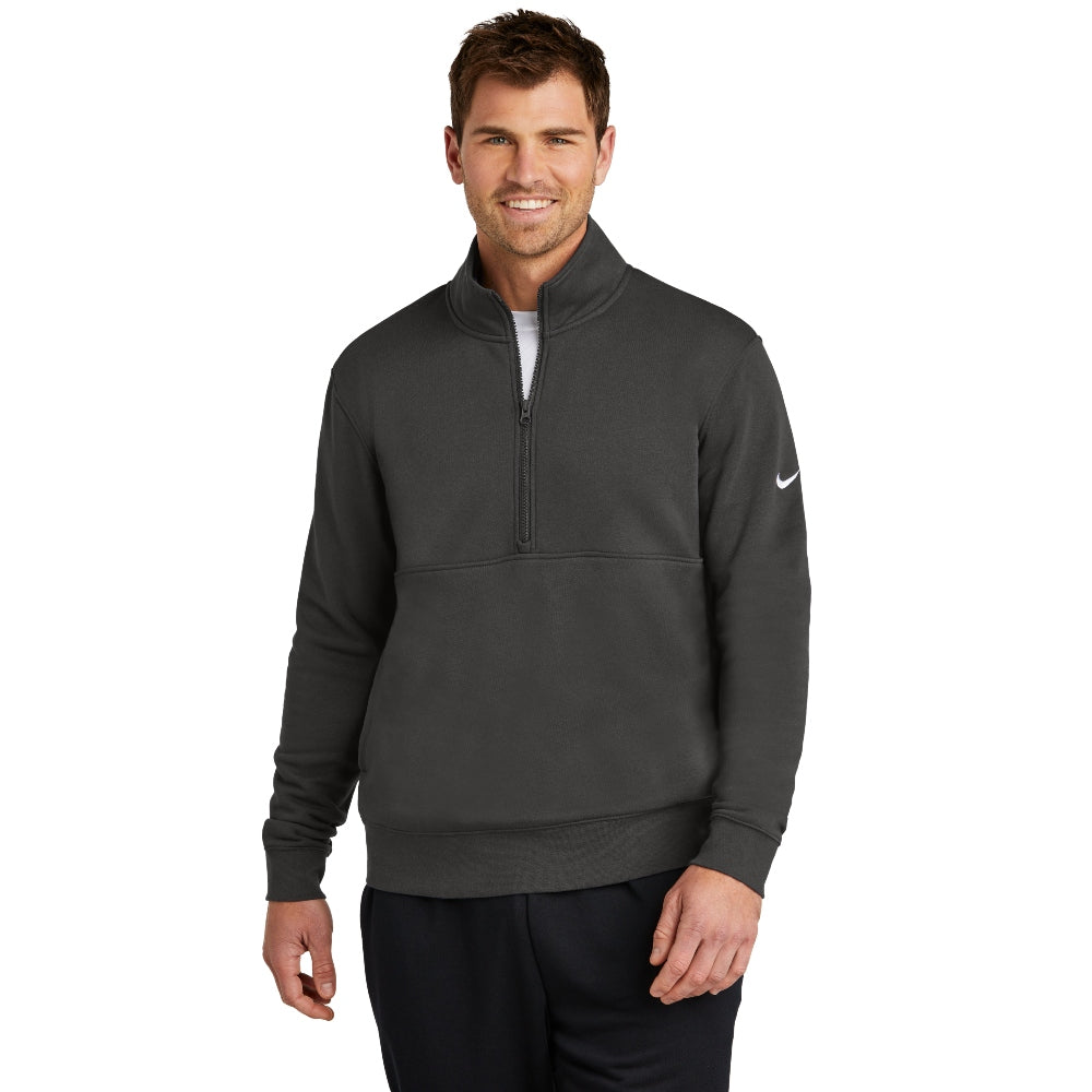 Nike Club Fleece Sleeve Swoosh 1/2-Zip - Anthracite