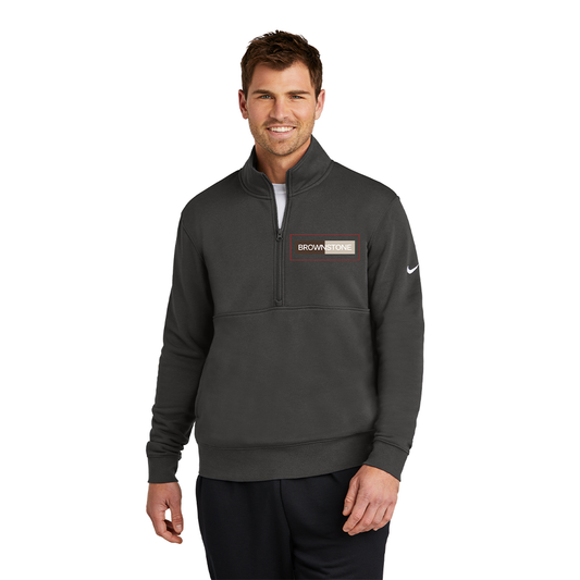 Nike Club Fleece Sleeve Swoosh 1/2-Zip - Anthracite