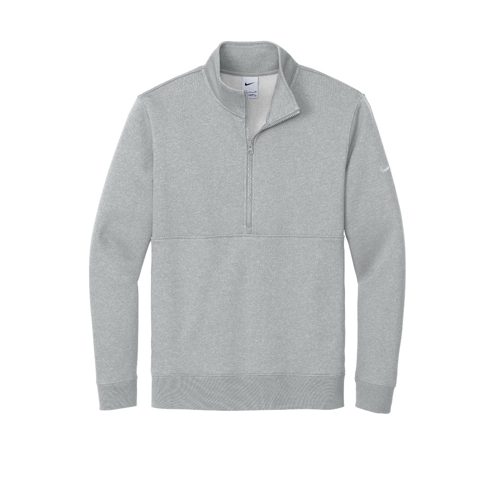 Nike Club Fleece Sleeve Swoosh 1/2-Zip - Dark Grey Heather