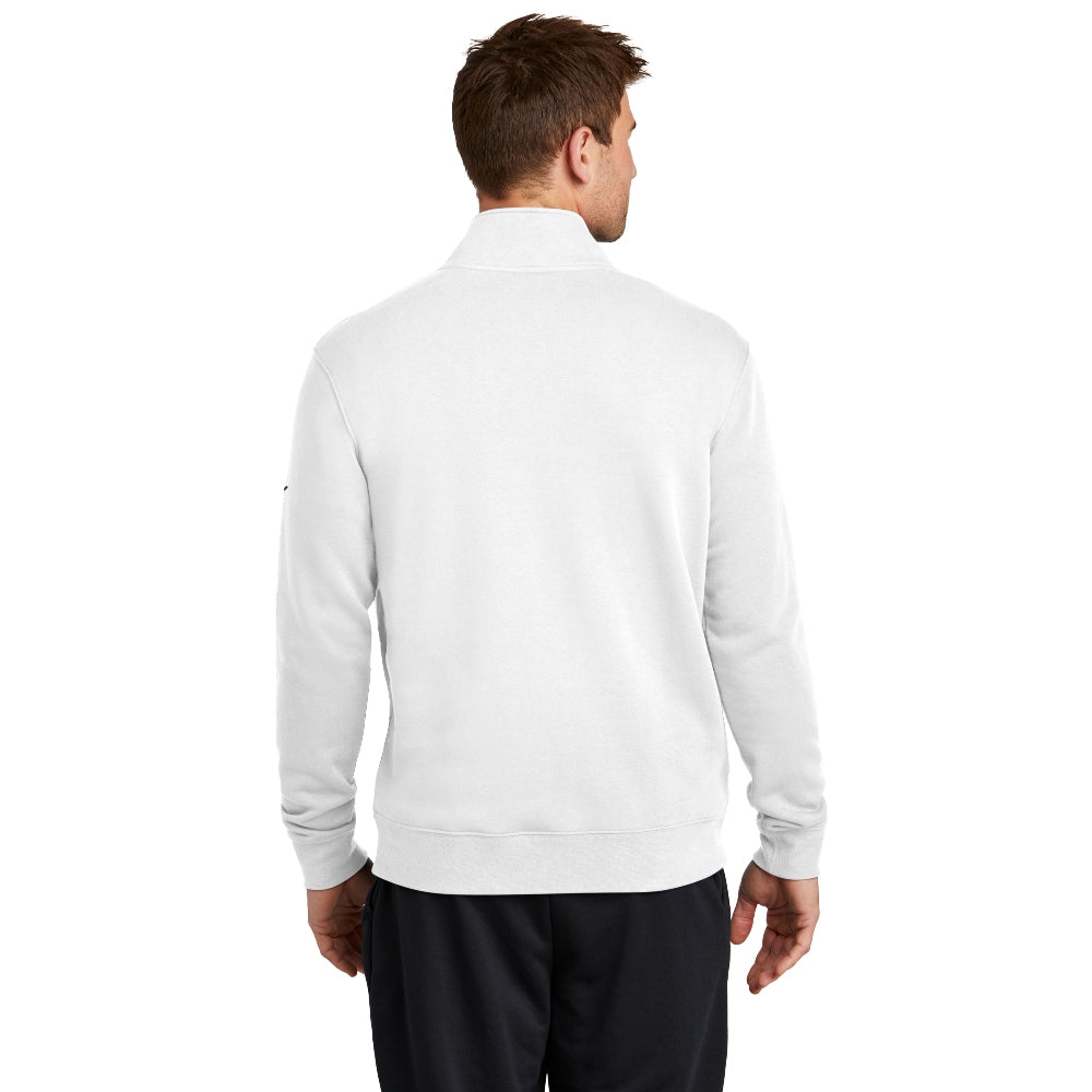 Nike Club Fleece Sleeve Swoosh 1/2-Zip - White
