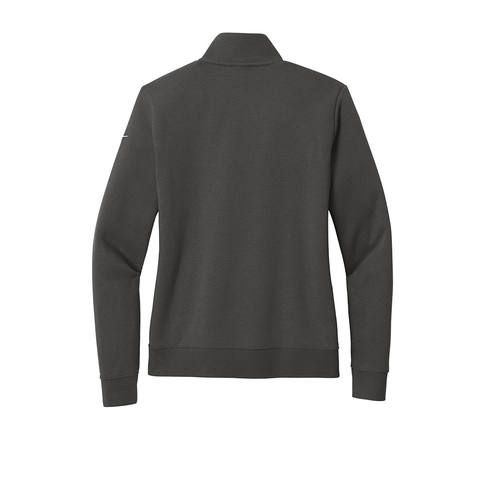 Nike Women's Club Fleece Sleeve Swoosh 1/2-Zip - Anthracite