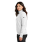 Nike Women's Club Fleece Sleeve Swoosh 1/2-Zip - White