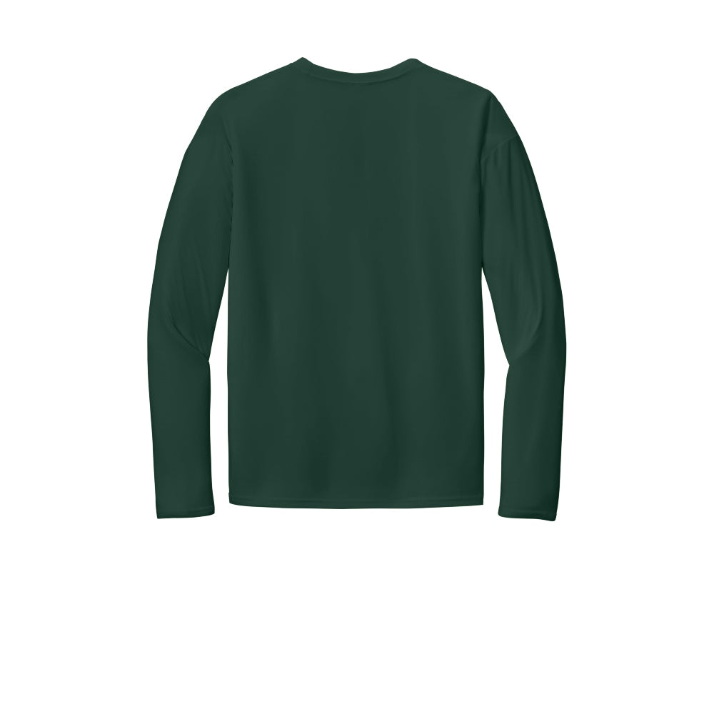 Port & Co™ Long Sleeve Performance Tee - Dark Green