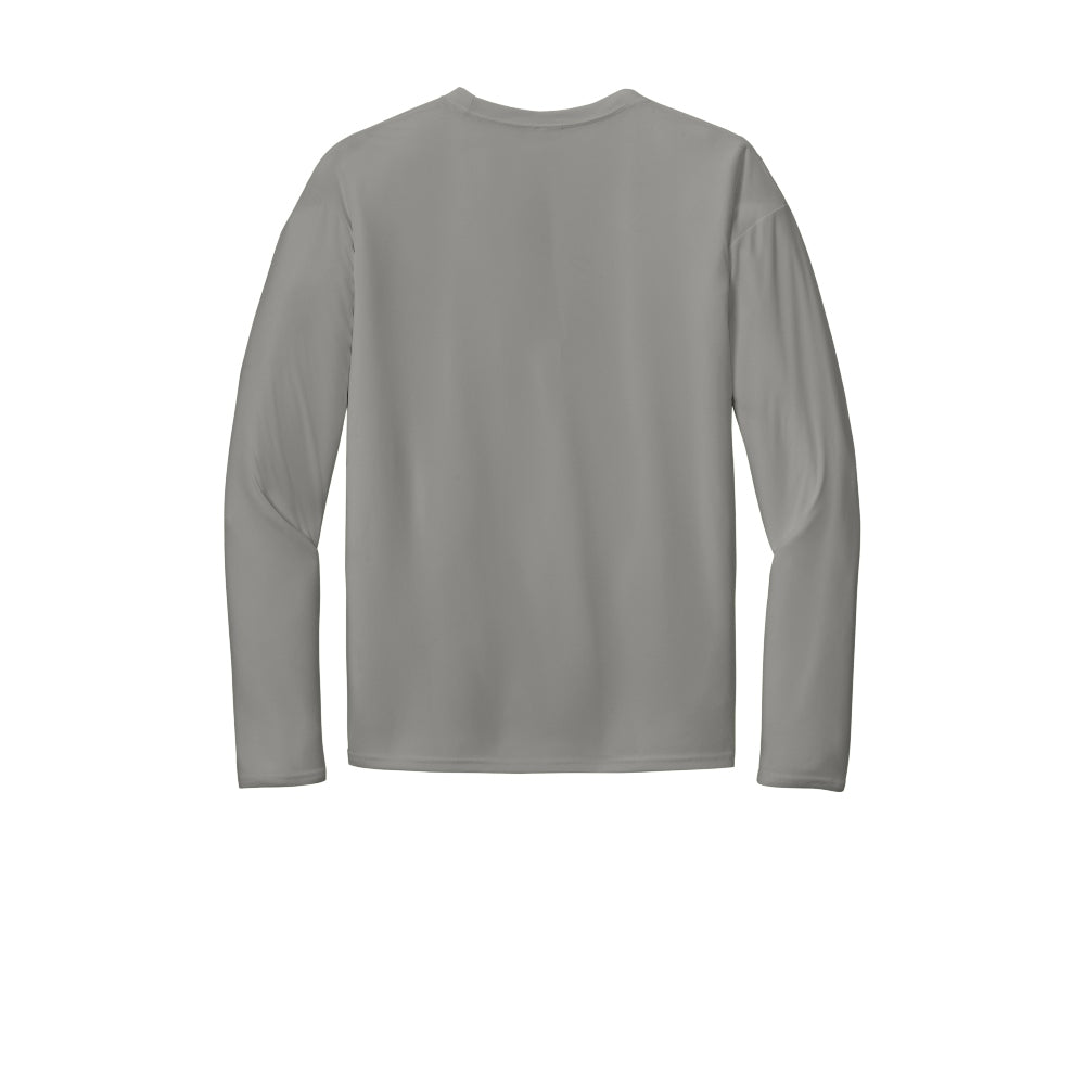 Port & Co™ Long Sleeve Performance Tee - Grey Concrete