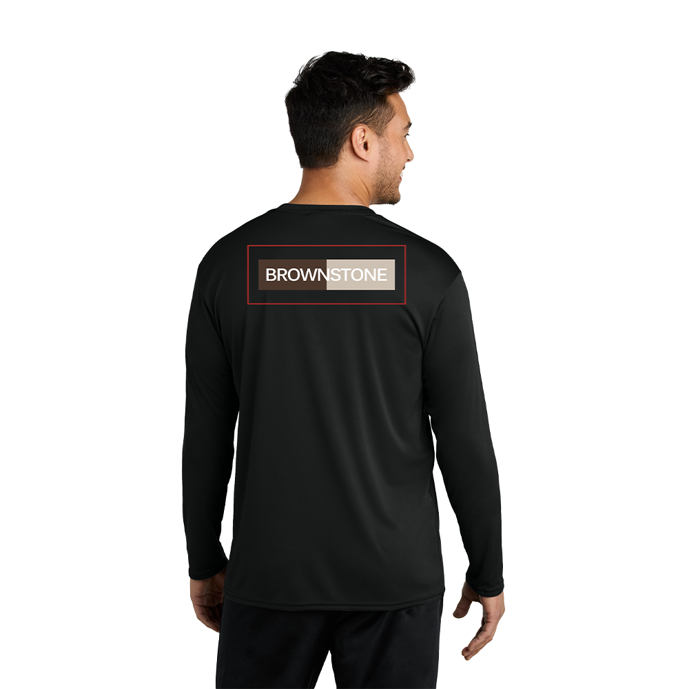 Port & Company® Long Sleeve Performance Tee - Black