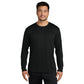 Port & Co™ Long Sleeve Performance Tee - Jet Black