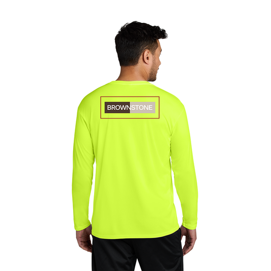 Port & Company® Long Sleeve Performance Tee - Neon Yellow