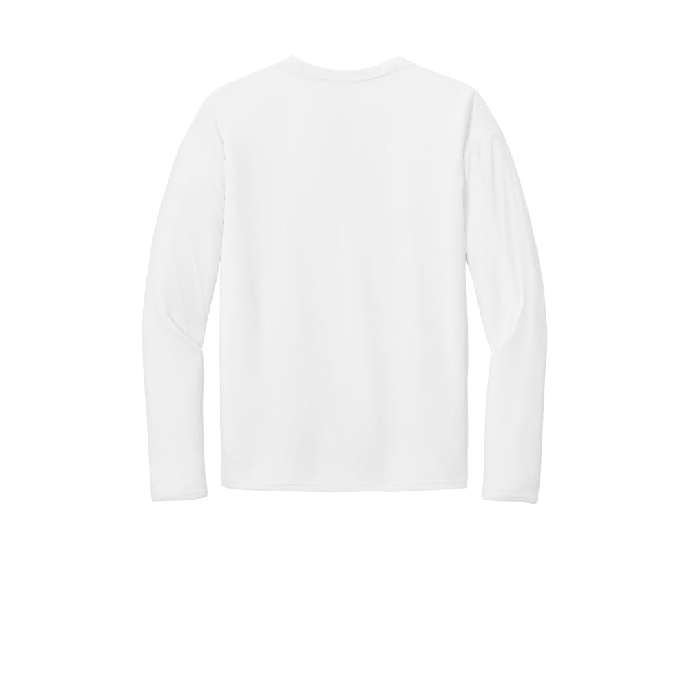 Port & Co™ Long Sleeve Performance Tee - White