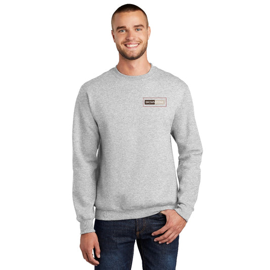 Port & Co™ Essential Fleece Crewneck Sweatshirt - Ash