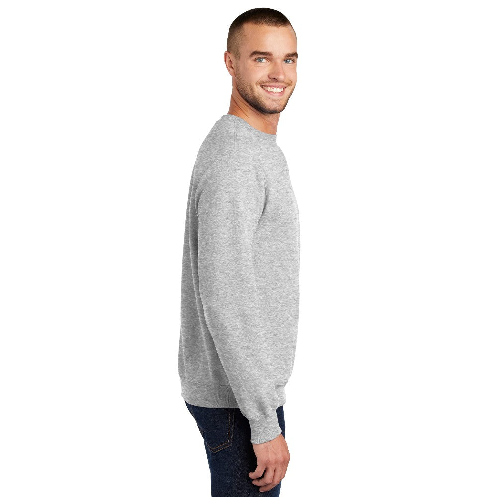 Port & Co™ Essential Fleece Crewneck Sweatshirt - Ash