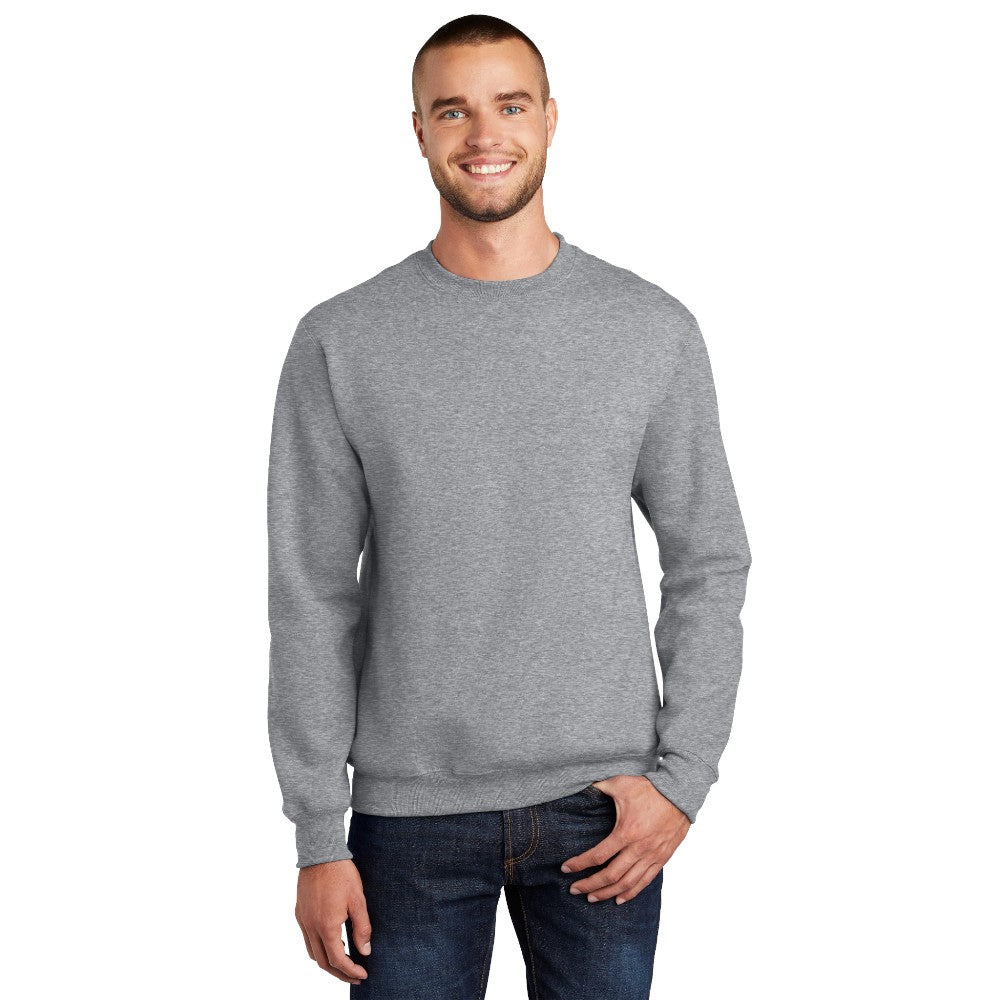 Port & Co™ Essential Fleece Crewneck Sweatshirt - Athletic Heather