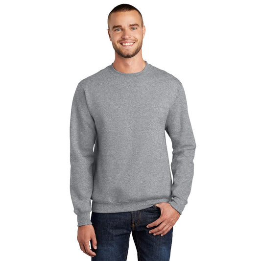 Port & Co™ Essential Fleece Crewneck Sweatshirt - Athletic Heather