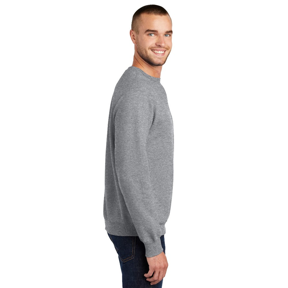 Port & Co™ Essential Fleece Crewneck Sweatshirt - Athletic Heather