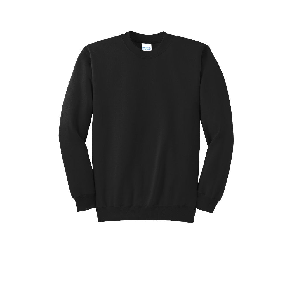 Port & Co™ Essential Fleece Crewneck Sweatshirt - Jet Black