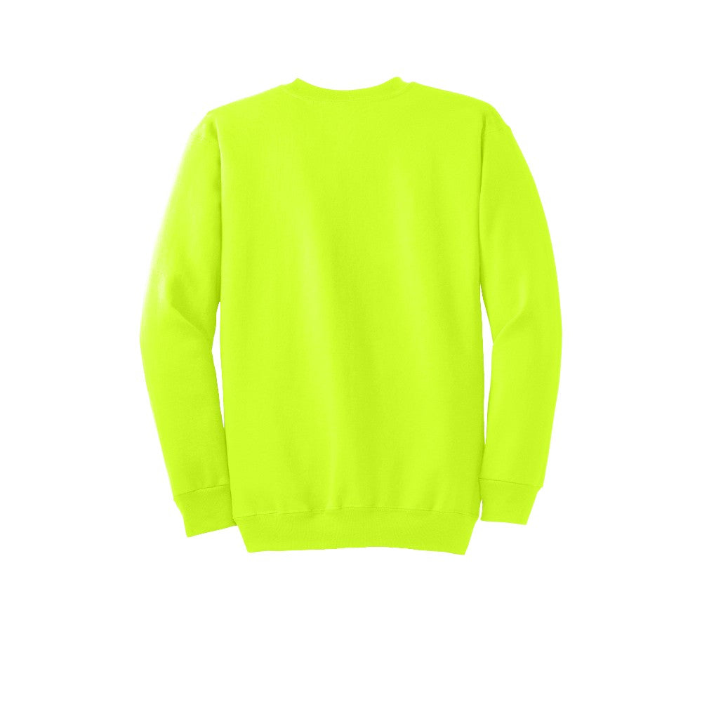 Port & Co™ Essential Fleece Crewneck Sweatshirt - Safety Green