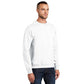 Port & Co™ Essential Fleece Crewneck Sweatshirt - White