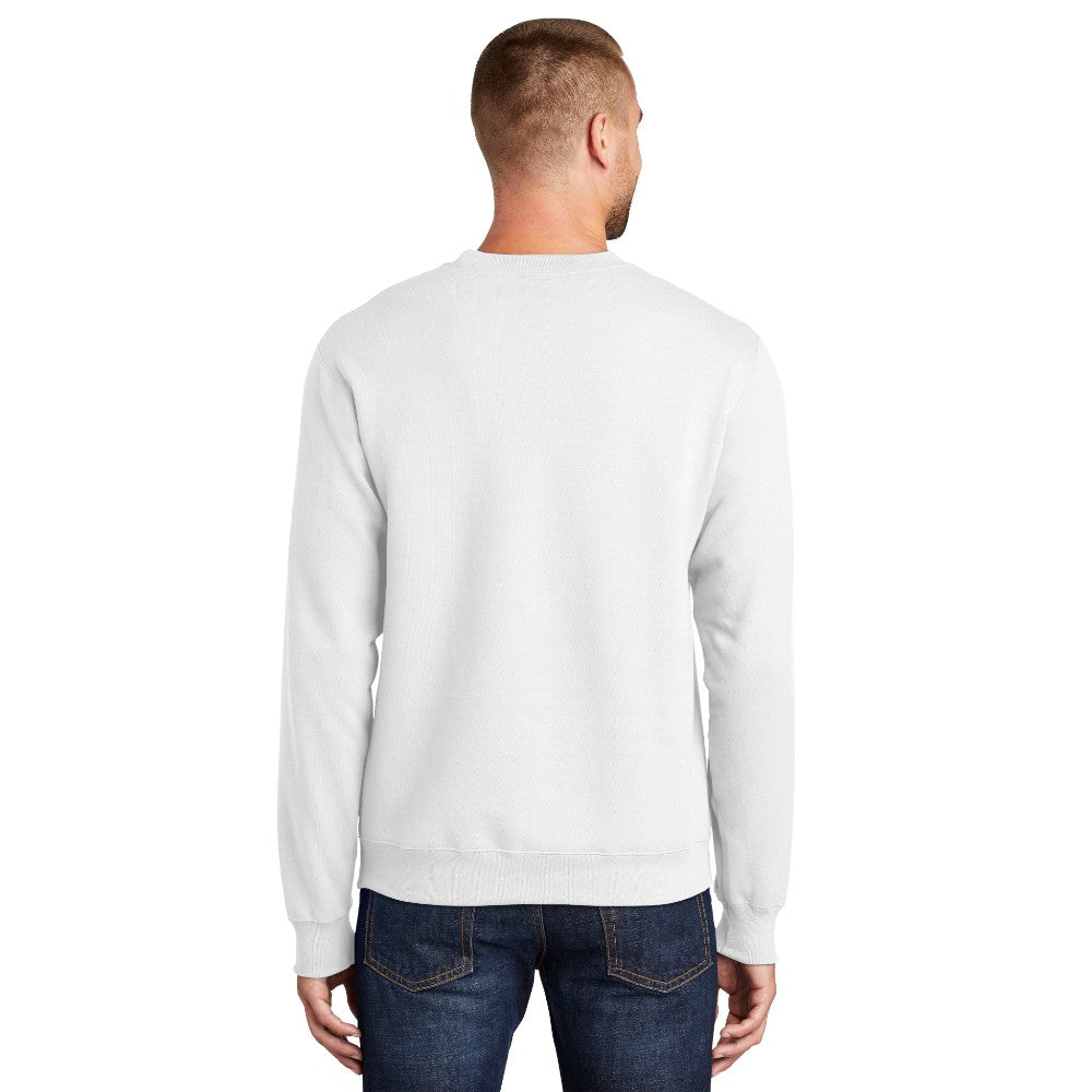 Port & Co™ Essential Fleece Crewneck Sweatshirt - White