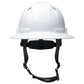 Pyramex HPT256110 Ridgeline T2 Full Brim Hard Hat - 6-Point Ratchet Suspension - White