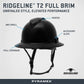 Pyramex HPT256110 Ridgeline T2 Full Brim Hard Hat - 6-Point Ratchet Suspension - Black