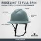 Pyramex HPT256110 Ridgeline T2 Full Brim Hard Hat - 6-Point Ratchet Suspension - Gray