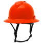Pyramex HPT256110 Ridgeline T2 Full Brim Hard Hat - 6-Point Ratchet Suspension - Red